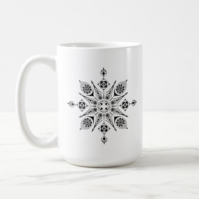Caneca De Café Taza con mandala (Esquerda)