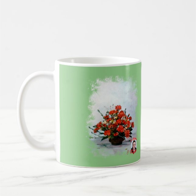 Caneca De Café Taza de Café Bodegón de Flores (Esquerda)