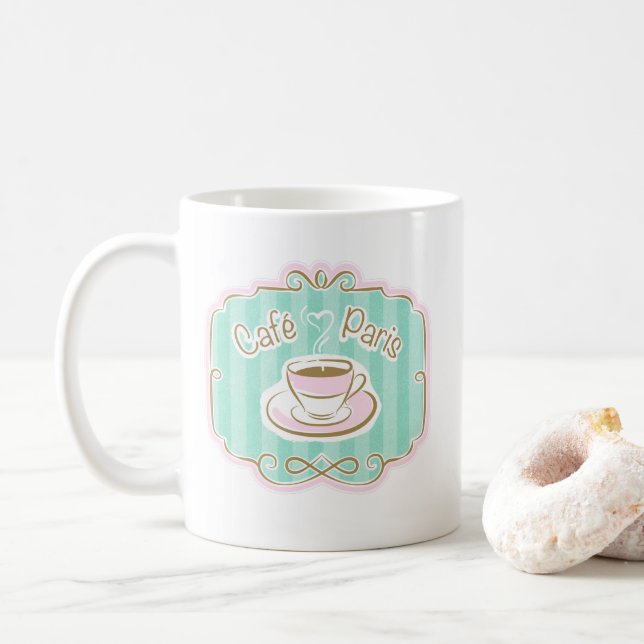 Caneca De Café Taza De Café Café Paris (Com Donut)