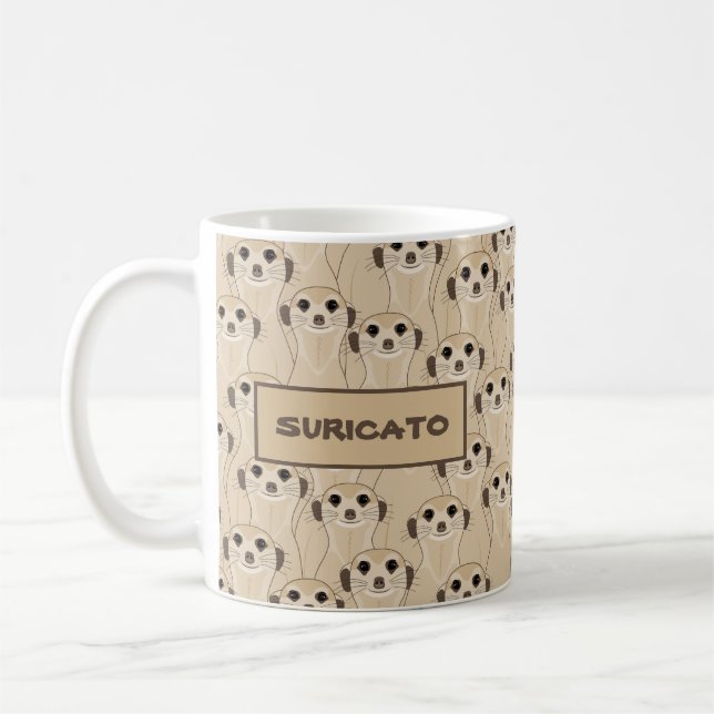 Caneca De Café Taza De Café Meerkats - Suricata (Esquerda)