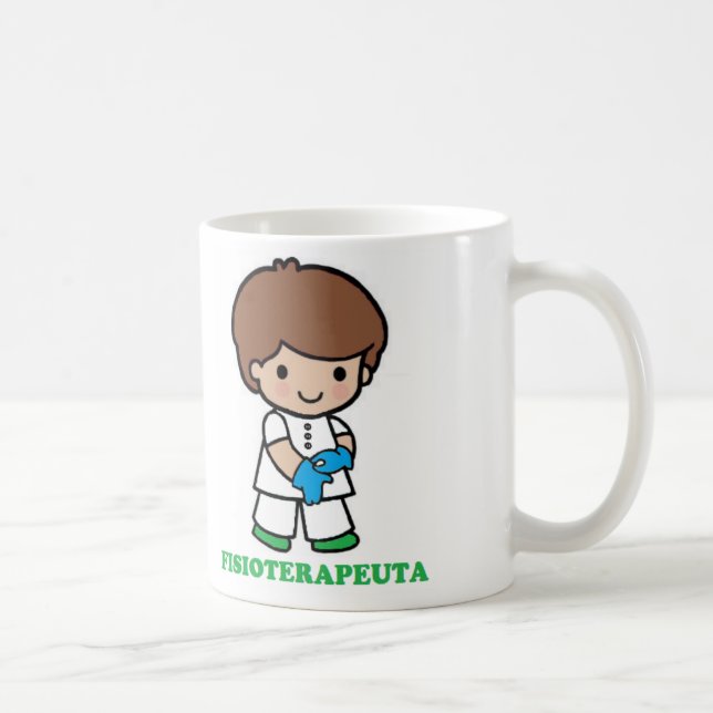 Caneca De Café Taza de chico fisioterapeuta (Direita)