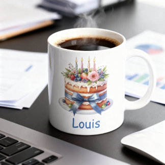 Caneca De Café Taza de cumpleaños personalizable