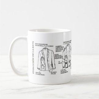 Caneca De Café Taza de evolución de la bata de medico