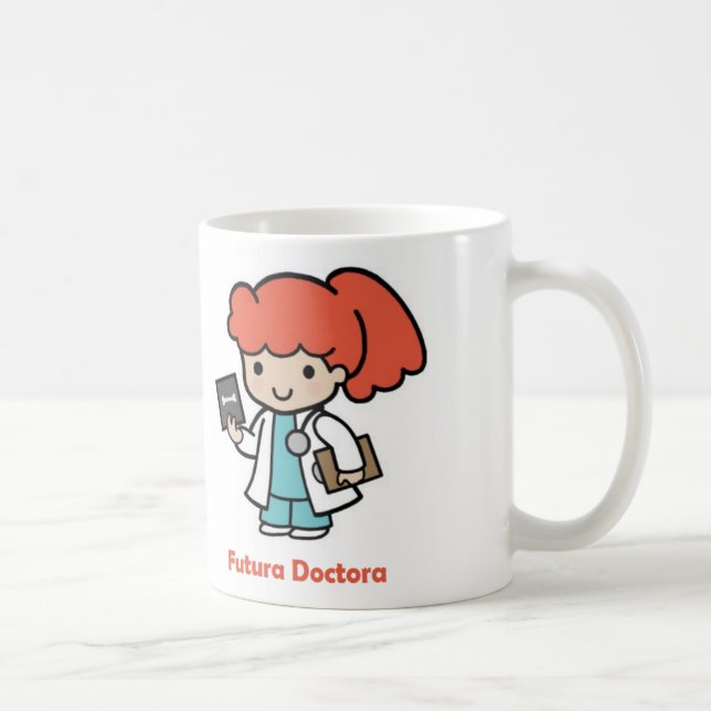 Caneca De Café Taza de futura Doctora (Direita)