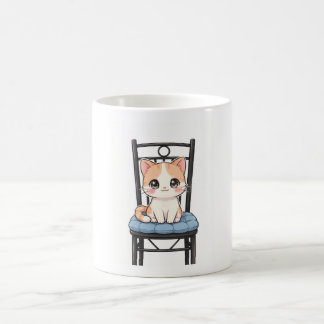 Caneca De Café Taza de Gatito Kawaii Jefe con Ojitos Brillantes