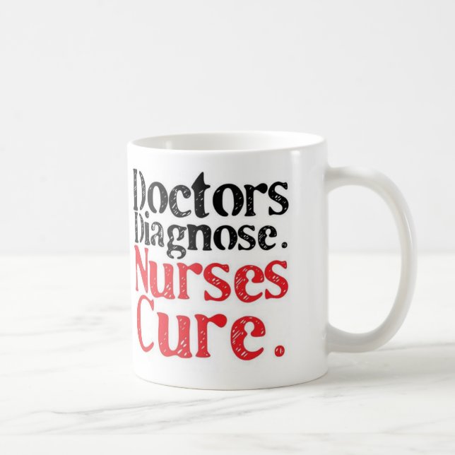Caneca De Café Taza de las enfermeras curan (Direita)