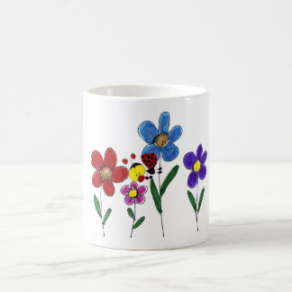 Caneca De Café Taza flores.