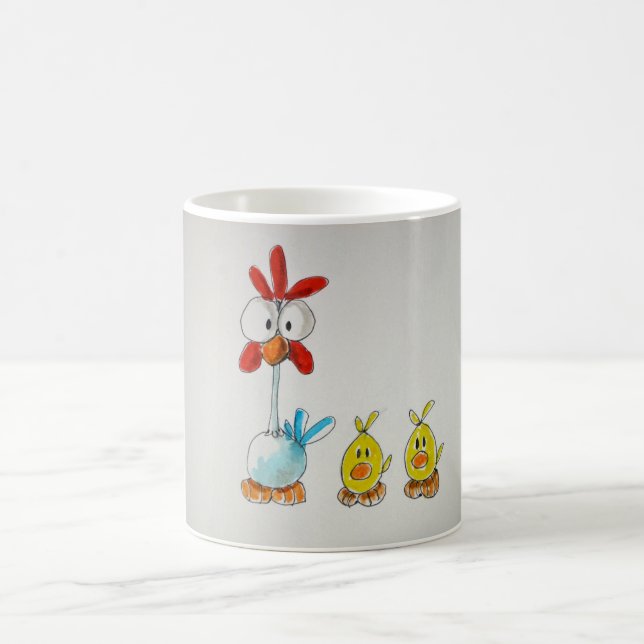 Caneca De Café Taza Gallina y Pollitos (Centro)