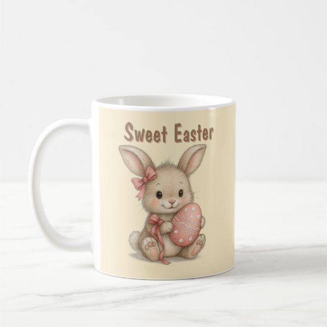 Caneca De Café Taza Happy Easter para café (Esquerda)