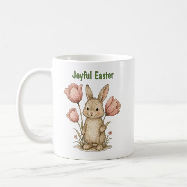 Caneca De Café Taza Happy Easter para café (Esquerda)