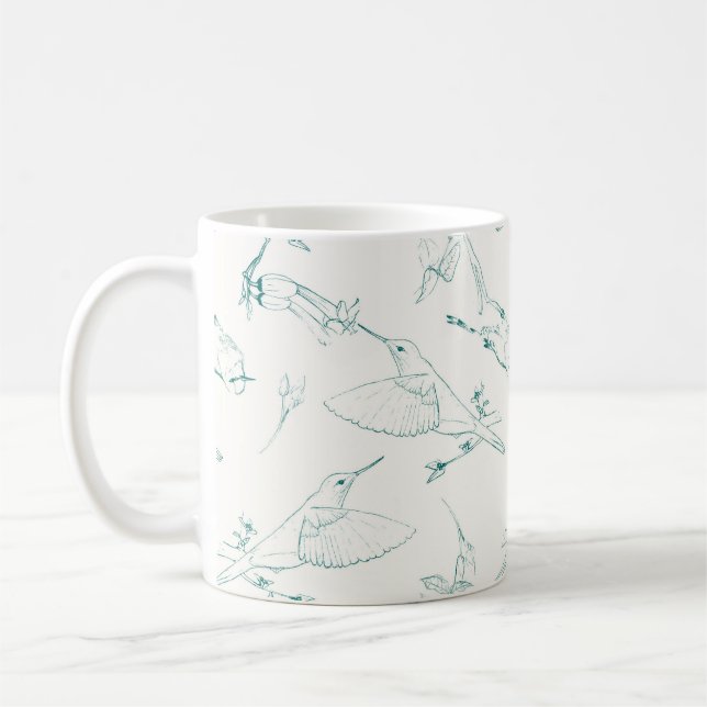 Caneca De Café Taza Hummingbirds (Esquerda)