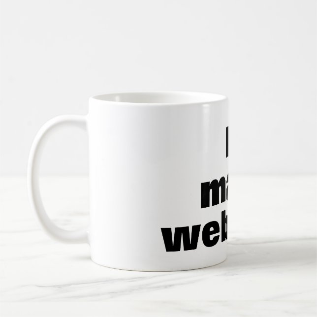 Caneca De Café Taza I love make websites (Esquerda)