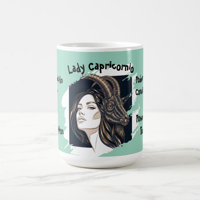 Caneca De Café Taza Lady Capricornio (Centro)