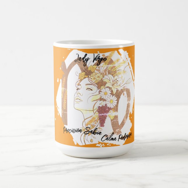 Caneca De Café Taza Lady Virgo (Centro)