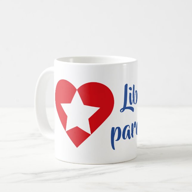 Caneca De Café Taza Libertad para Cuba (Frente Esquerda)