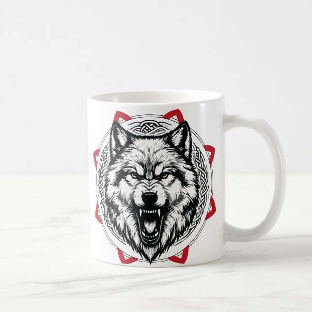 Caneca De Café Taza Lobo (Direita)