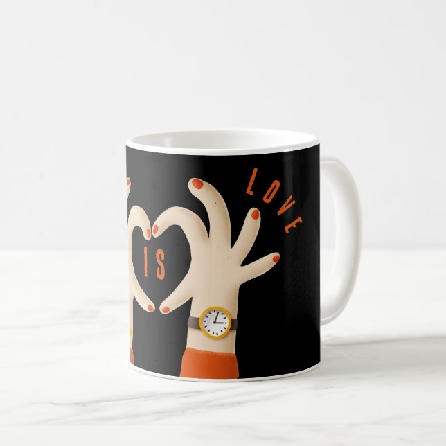 Caneca De Café Taza Love is Love (Frente Esquerda)