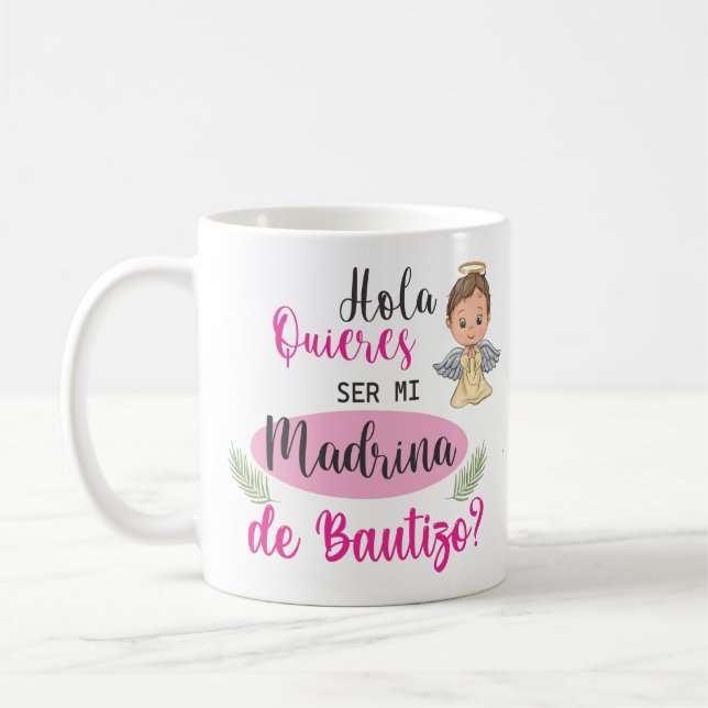 CANECA DE CAFÉ TAZA MADRINA DE BAUTIZO (Esquerda)