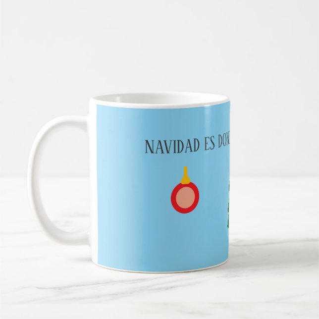 Caneca De Café Taza Navideña (Esquerda)