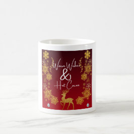 Caneca De Café Taza Navideña 'Warm Wishes & Hot Cocoa"