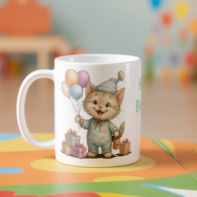 Caneca De Café Taza para cumpleaños infantil (Criador carregado)