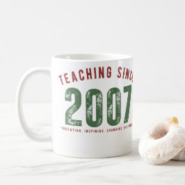 Caneca De Café Taza para profesor | Teaching since 2007