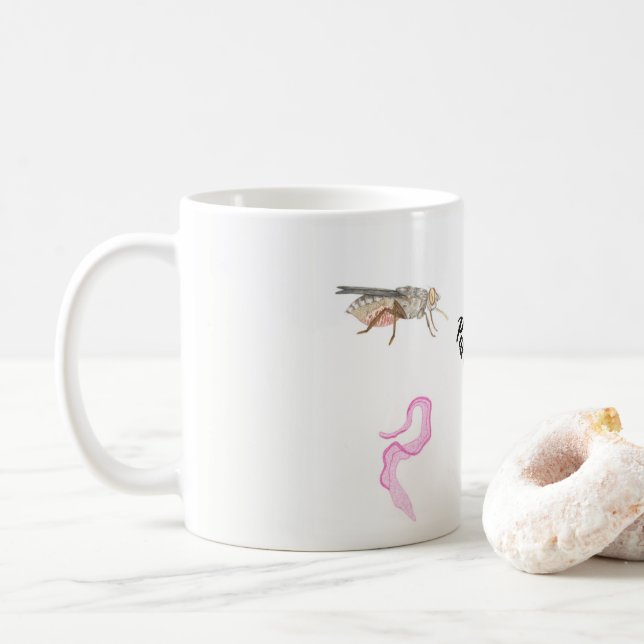 Caneca De Café Taza parasitología / Parasitology cup (Com Donut)