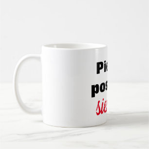 Caneca De Café Taza piensa positivo siempre