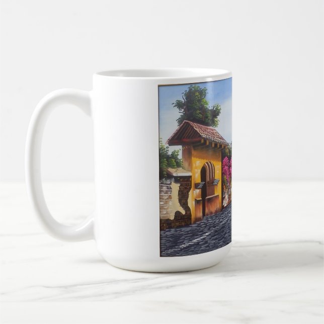 CANECA DE CAFÉ TAZA PINTURA GUATEMALA (Esquerda)