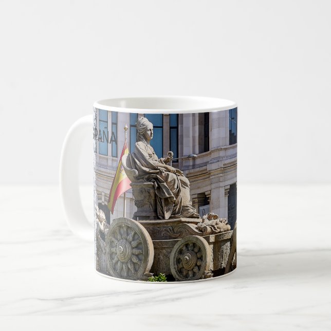 Caneca De Café taza Plaza Cibeles, en Madrid (Frente Esquerda)