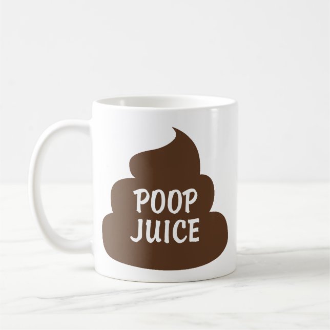 Caneca De Café Taza Poop Juice (Esquerda)