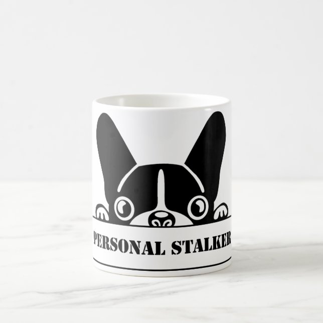 Caneca De Café Taza Stalker Frenchie (Centro)