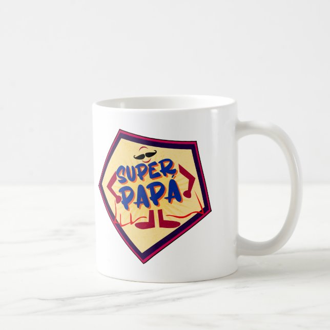 Caneca De Café Taza Super Papá (Direita)