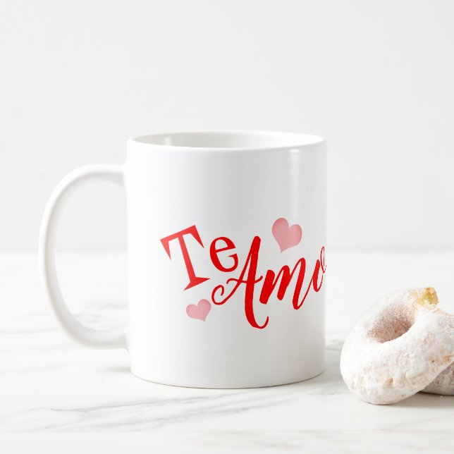 Caneca De Café Taza - Te Amo (Com Donut)