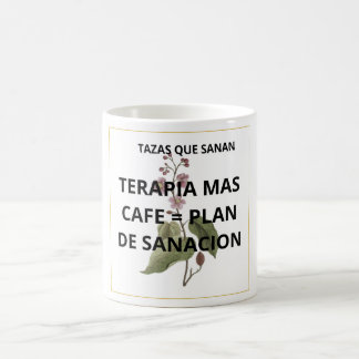 Caneca De Café Taza Terapia y Café Plan de Sanación Emocional