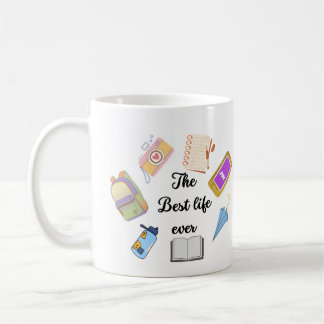 Caneca De Café Taza "the best life ever"