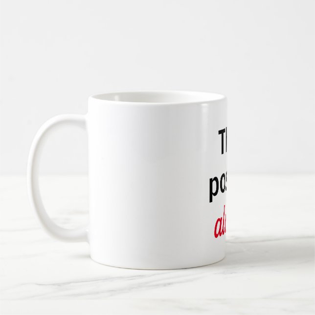 Caneca De Café Taza think positive always (Esquerda)