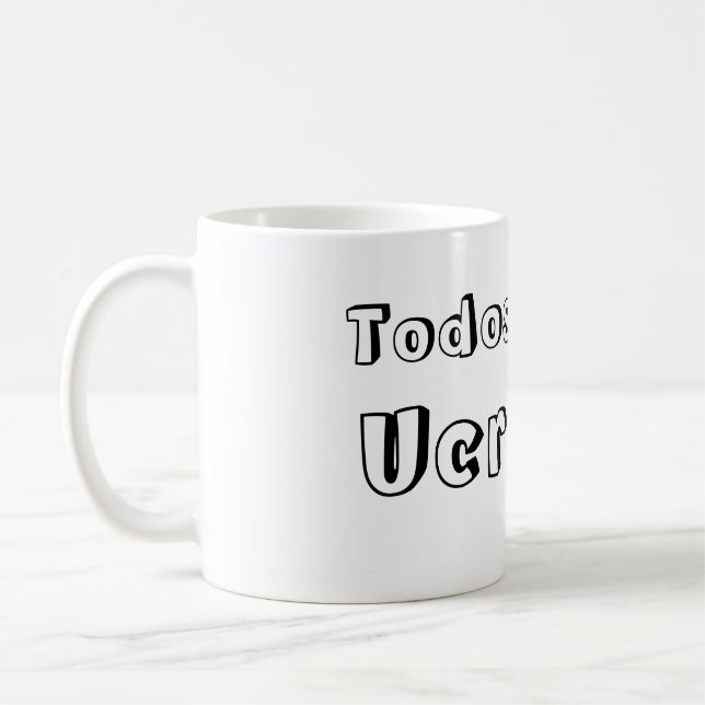 Caneca De Café Taza todos somos Ucrania (Esquerda)