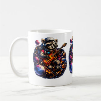 Caneca De Café TazaMapache astronauta rockero – Música entre plan