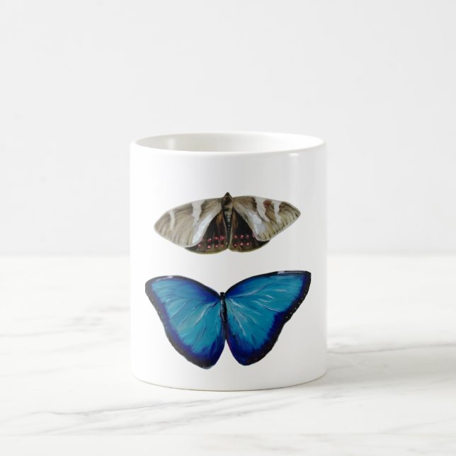 Caneca De Café Tazas de dos Mariposas Hermosas (Centro)