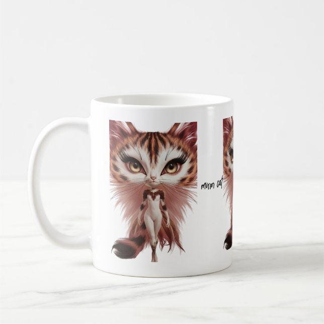 Caneca De Café tazas mirror cat (Esquerda)