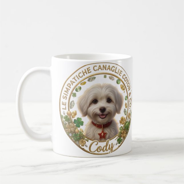 Caneca De Café Tazza Cody Bianca - Coton Detectives (Esquerda)