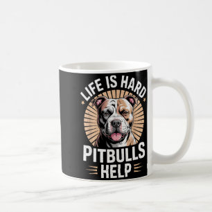 Caneca De Café Tbull Mãe Pai A Vida É Difícil Tbulls Ajudam Cacho