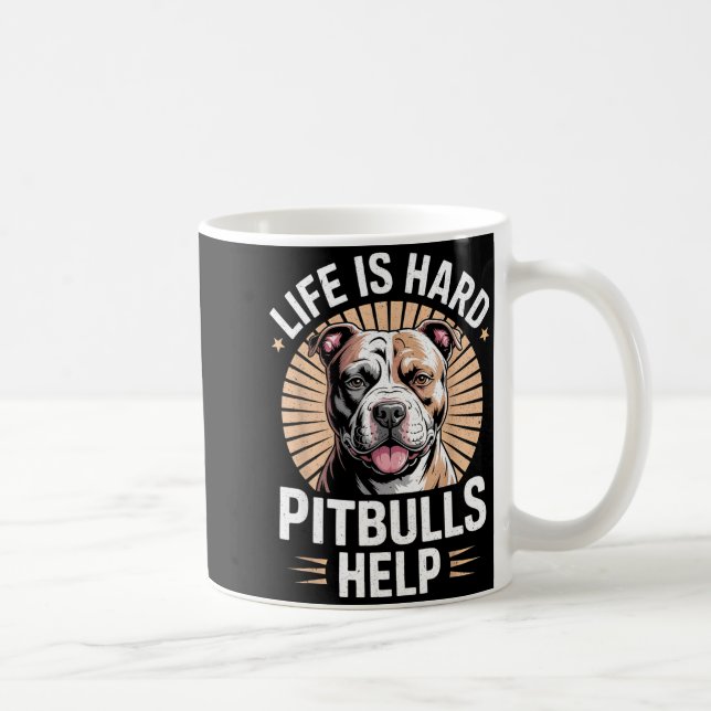 Caneca De Café Tbull Mom Dad Life Is Hard Tbulls Help Funny Dog L (Direita)
