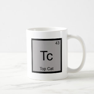 Caneca De Café Tc - T engraçado do símbolo do elemento da quím