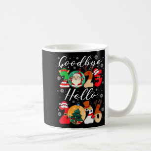 Caneca De Café Tchau 2025 Olá 2026 Feliz Ano Novo Chris