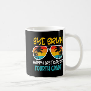 Caneca De Café Tchau Bruh 4º ano feliz no último dia da escola