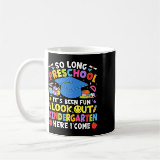 Caneca De Café Tchau Graduação Pré-Escolar Jardim de Infância Aqu