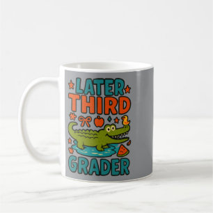 Caneca De Café Tchau Jacaré Funny Alligator Crianças Fofas Tercei