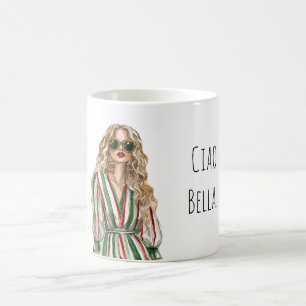 Caneca De Café Tchau Linda (olá bela)
